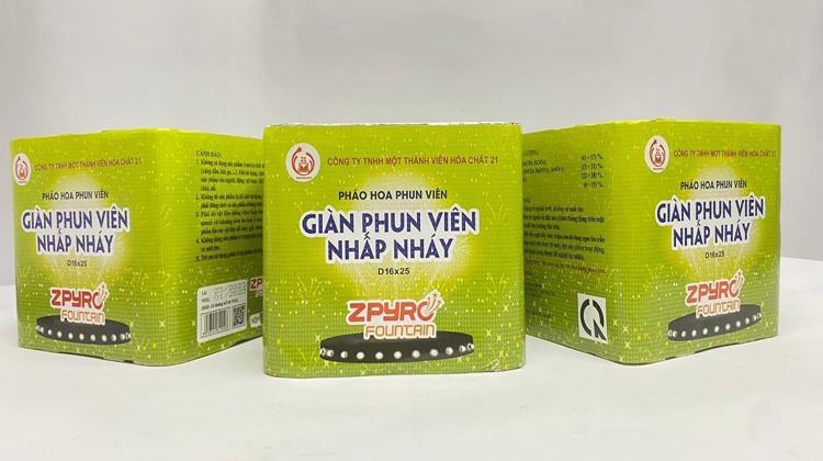 Giàn Phun Nhấp Nháy Pháo hoa Bộ Quốc Phòng