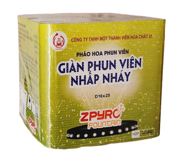 Giàn phun viên nhấp nháy 2024 Pháo Hoa z121 Bộ quốc Phòng