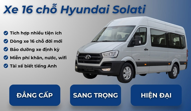 Cho Thuê Xe 16 chỗ Hyundai Solati Hà Nội